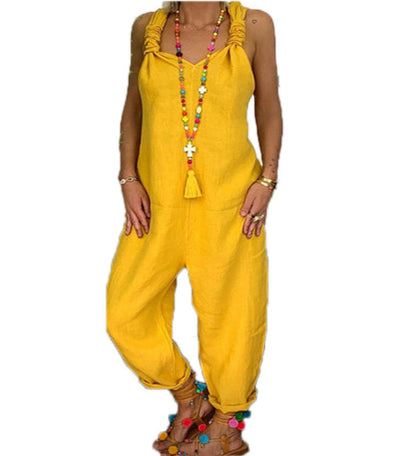 Vibrant Cotton Jumpsuit by Greta 
