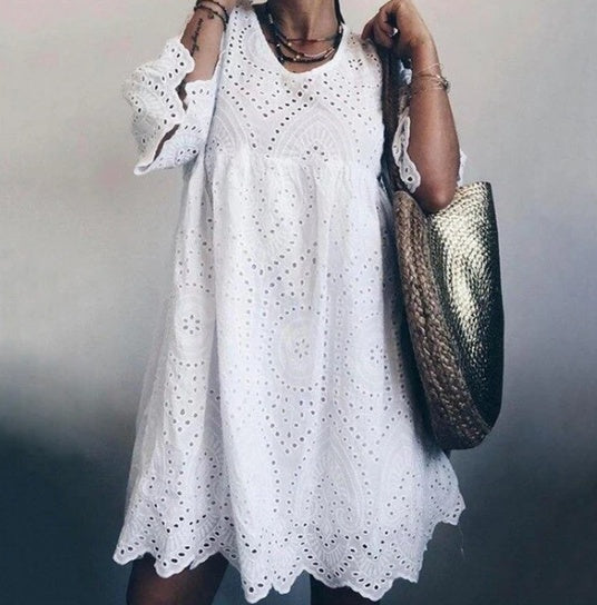 Breezy Cotton Cutout Dress Greta 