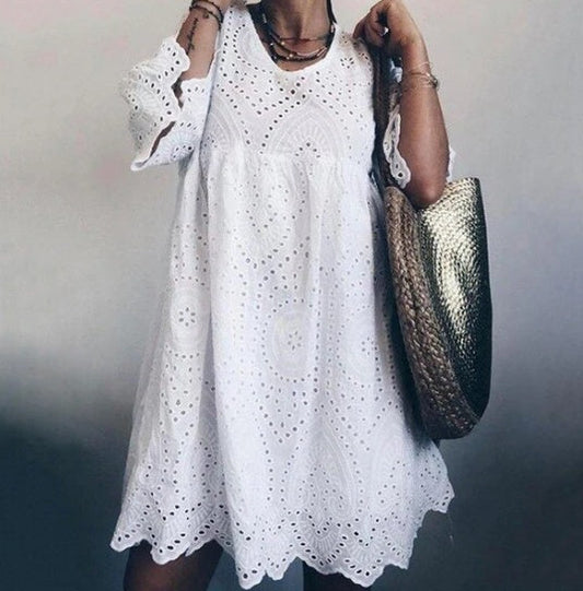 Breezy Cotton Cutout Dress Greta 