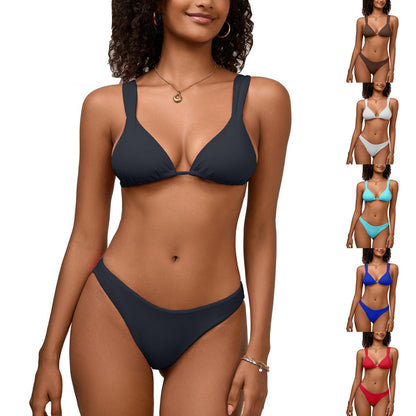 Chic Lace-Up Greta  Bikini Swimsuit