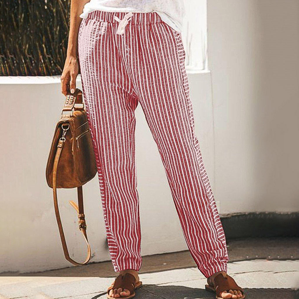 Pinterest-Inspired Greta  Striped Wide-Leg Pants