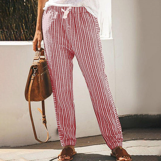 Pinterest-Inspired Greta  Striped Wide-Leg Pants