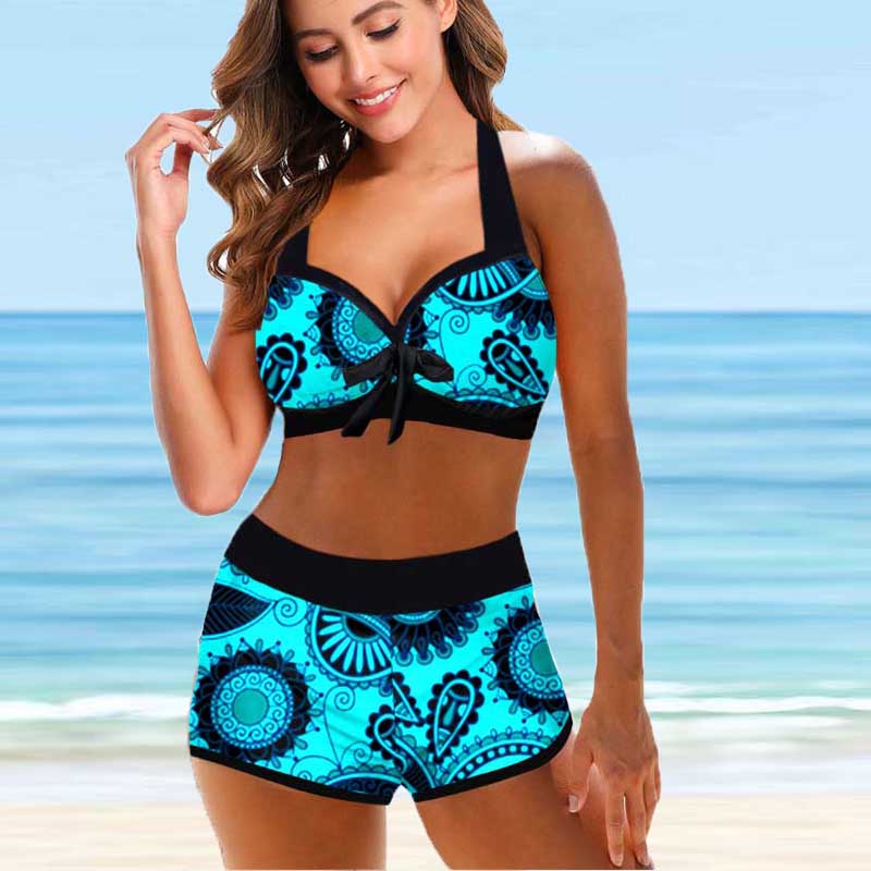 Floral High Waist Bikini by Greta 