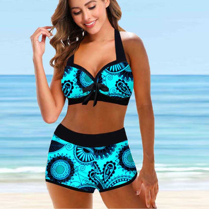 Floral High Waist Bikini by Greta 