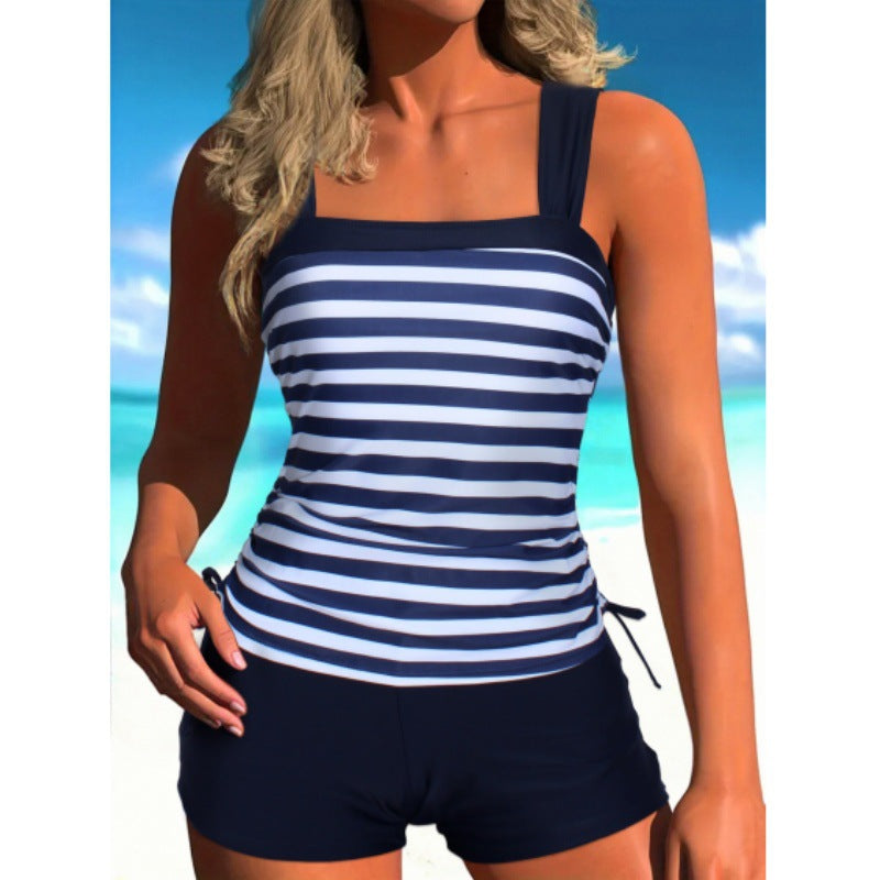 Striped Plus Size Bikini Boxers by Greta 