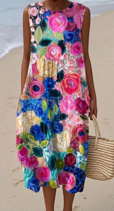 Pinterest-Inspired Greta  Sleeveless Summer Dress