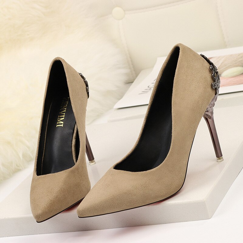 Elegant Suede High Heels by Greta 