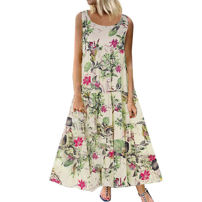Bohemian Floral Maxi Dress Greta  Summer