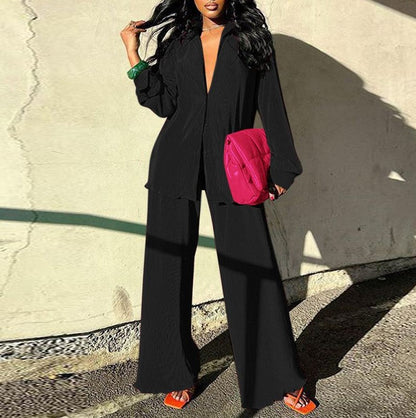 Relaxed Fit Greta  Cotton Linen Office Set