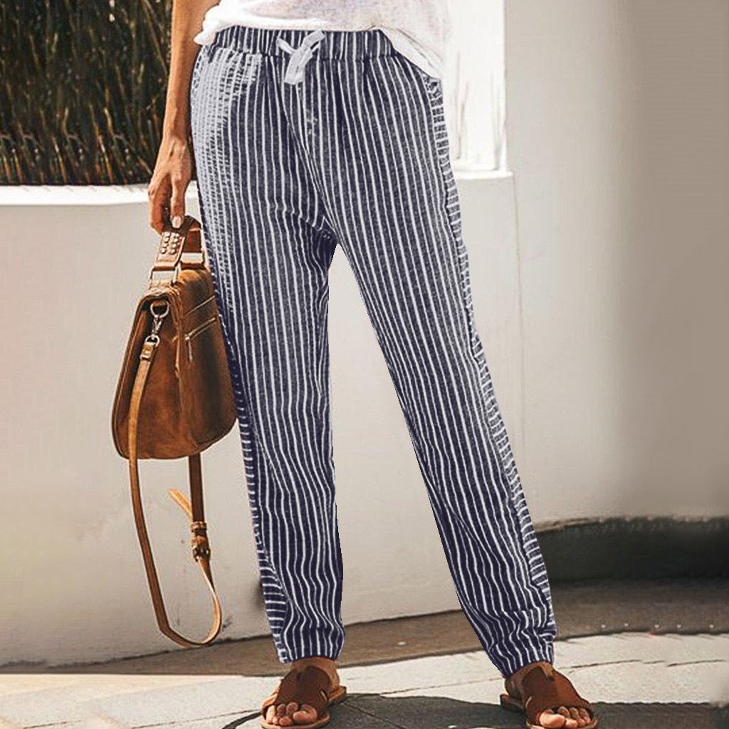 Pinterest-Inspired Greta  Striped Wide-Leg Pants