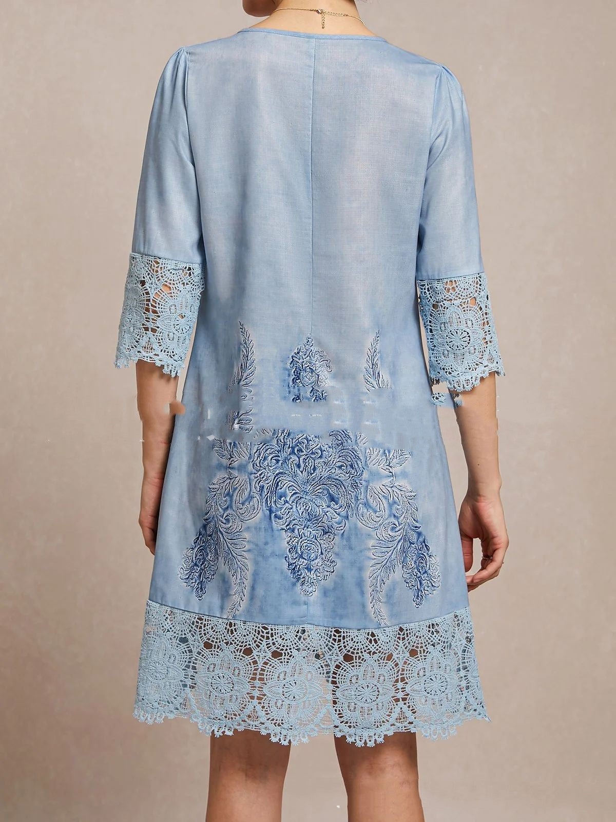 Elegant Lace A-Line Dress by Greta 