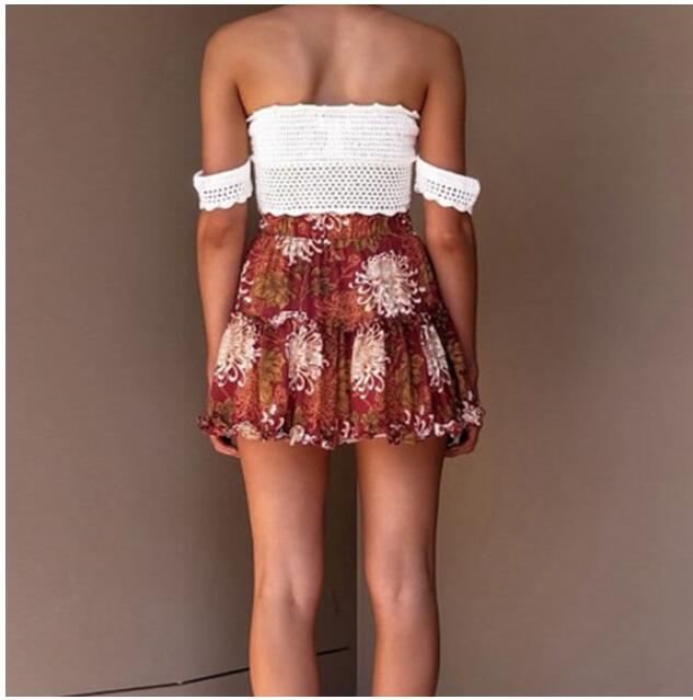 Vibrant Floral Print Skirt Greta 