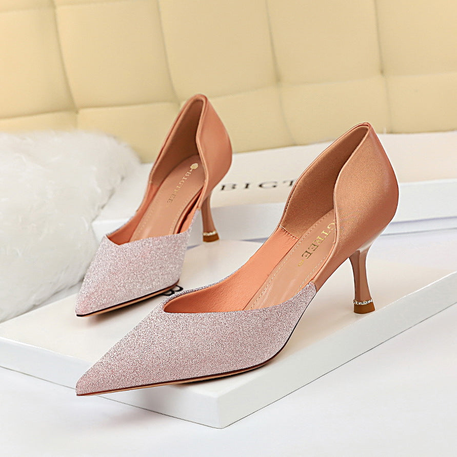 Elegant Color Block Heels by Greta 