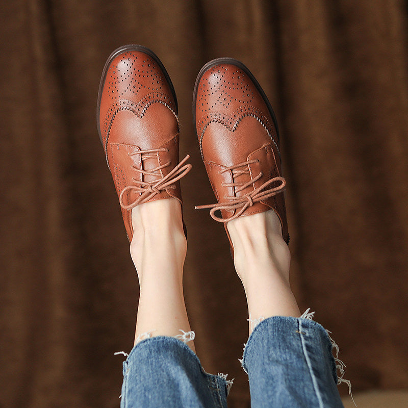 Classic British Lace-Up Shoes by Greta 