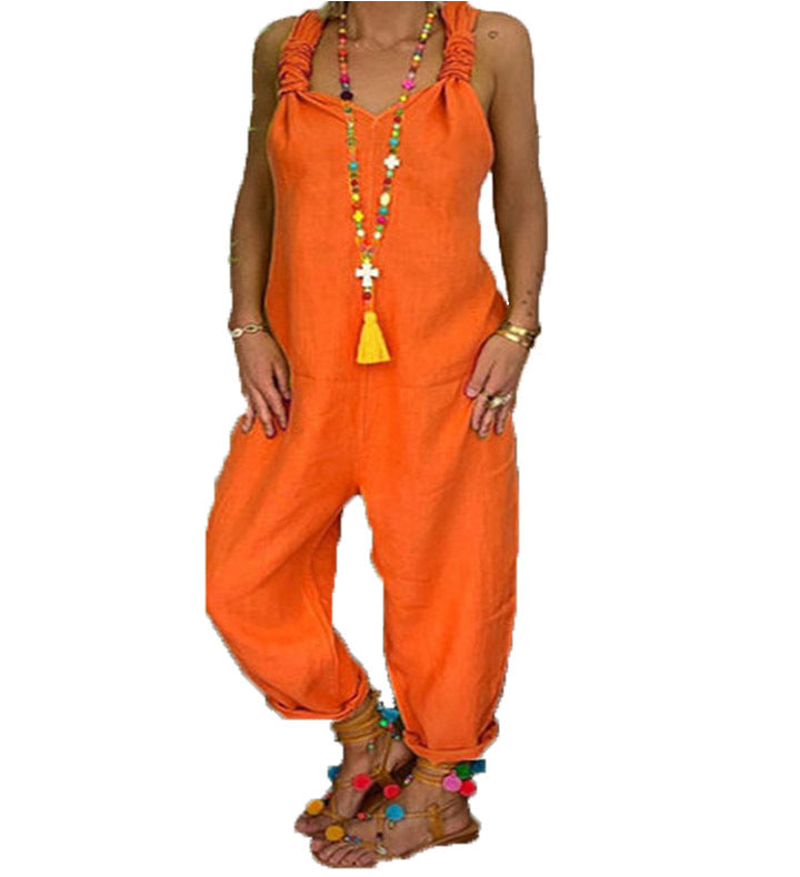 Vibrant Cotton Jumpsuit by Greta 