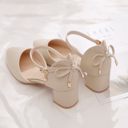 Elegant Chunky Heel Pumps by Greta 