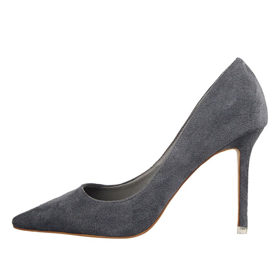 Chic Suede Pointed Heels by Greta 