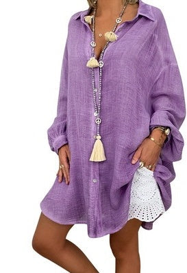 Relaxed Cotton Shirt Greta  Pinterest-Inspired
