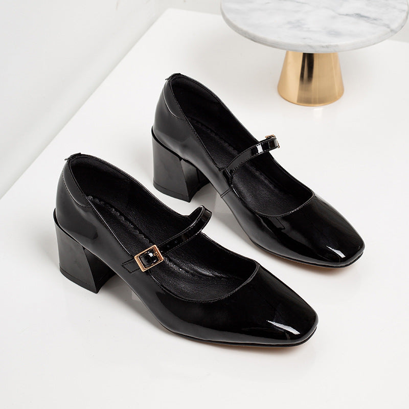 Elegant Patent Leather Heels by Greta 