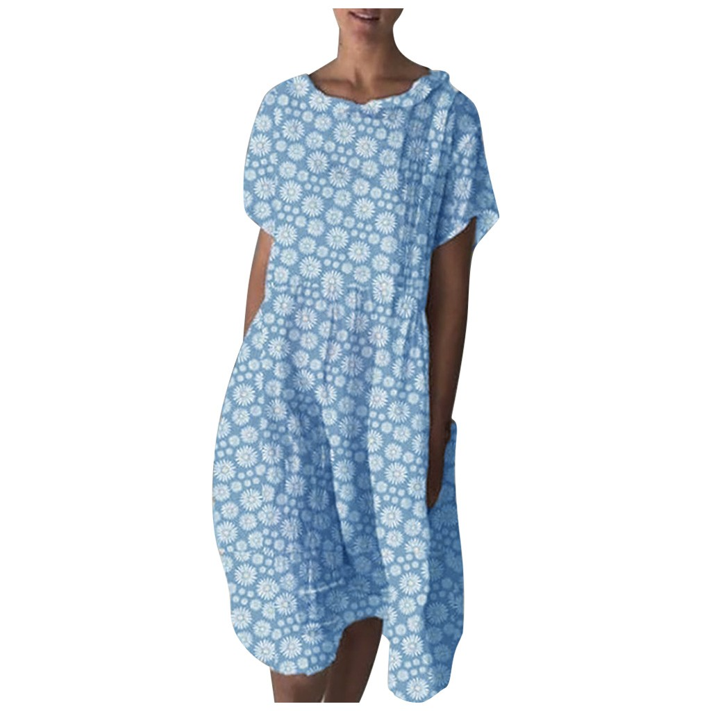 Floral Cotton Blend Dress Greta  Summer