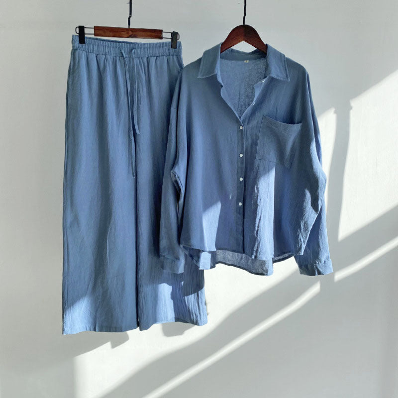 Relaxed Cotton Linen Set by Greta 