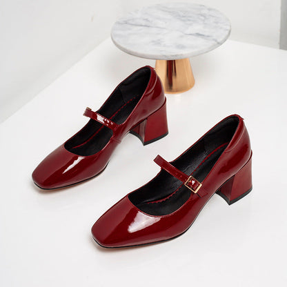 Elegant Patent Leather Heels by Greta 