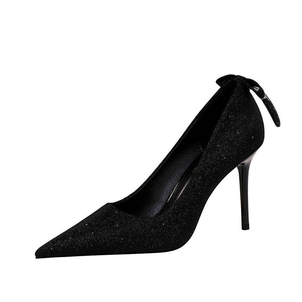 Elegant Gold Stiletto Heels by Greta 