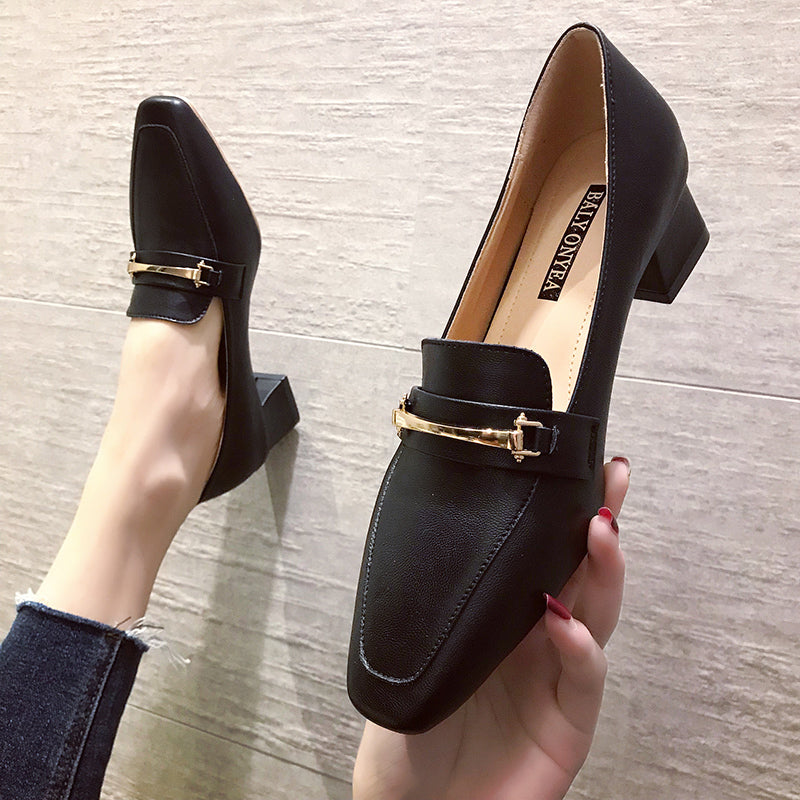 Chic Greta  Pinterest-Inspired Heeled Loafers