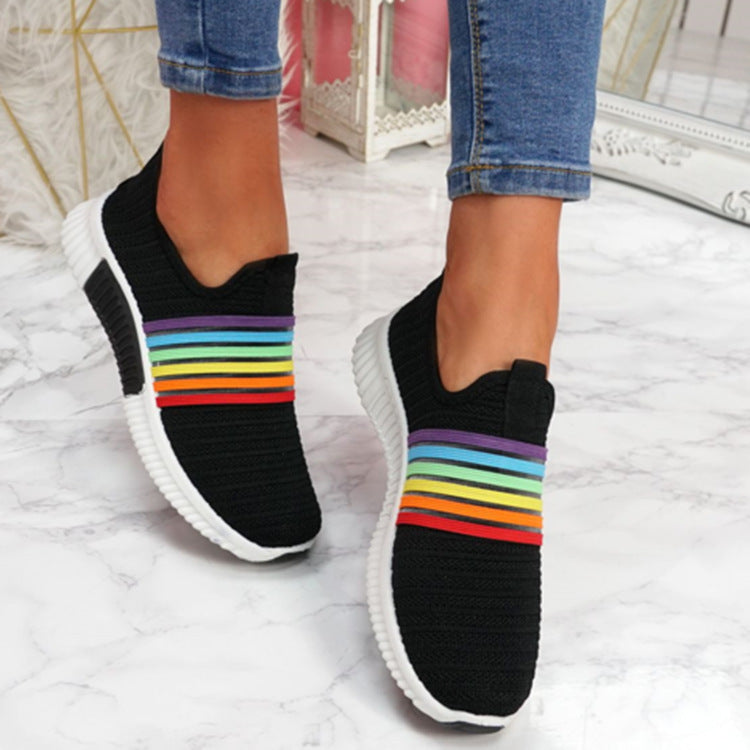 Rainbow Mesh Slip-On Sneakers Greta 
