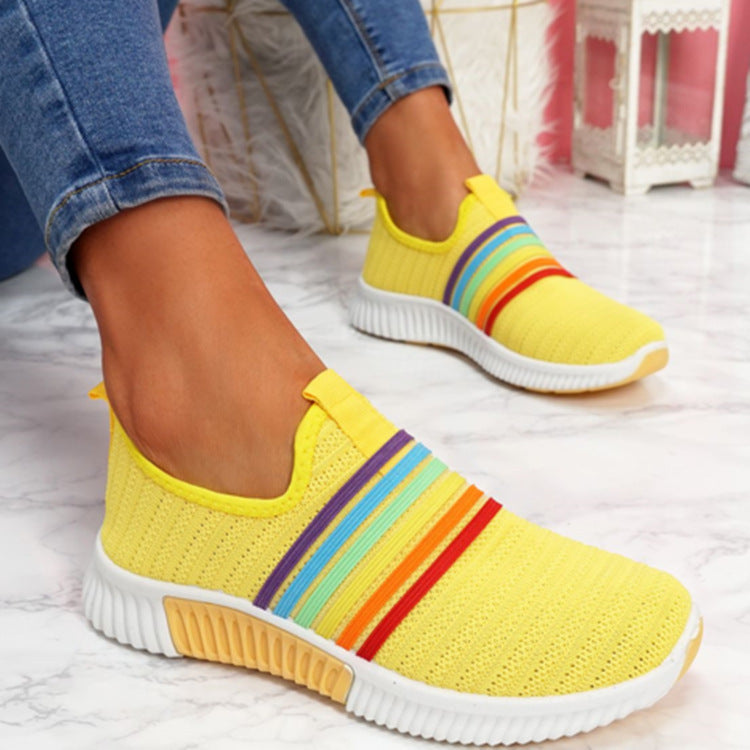 Rainbow Mesh Slip-On Sneakers Greta 