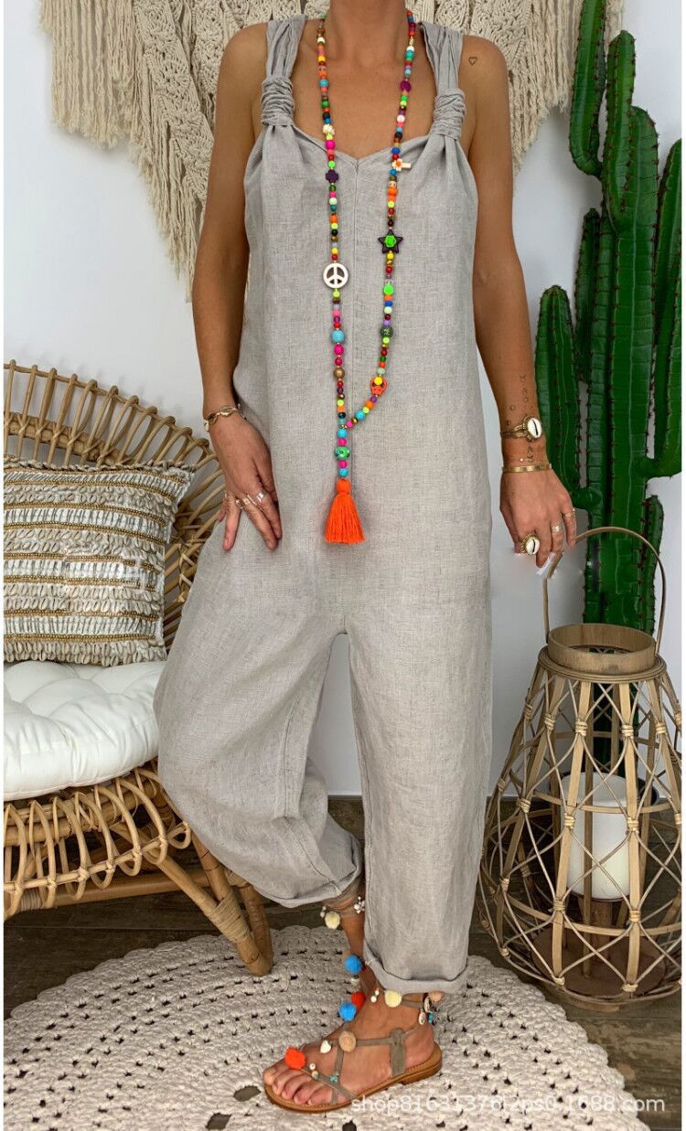 Vibrant Cotton Jumpsuit by Greta 