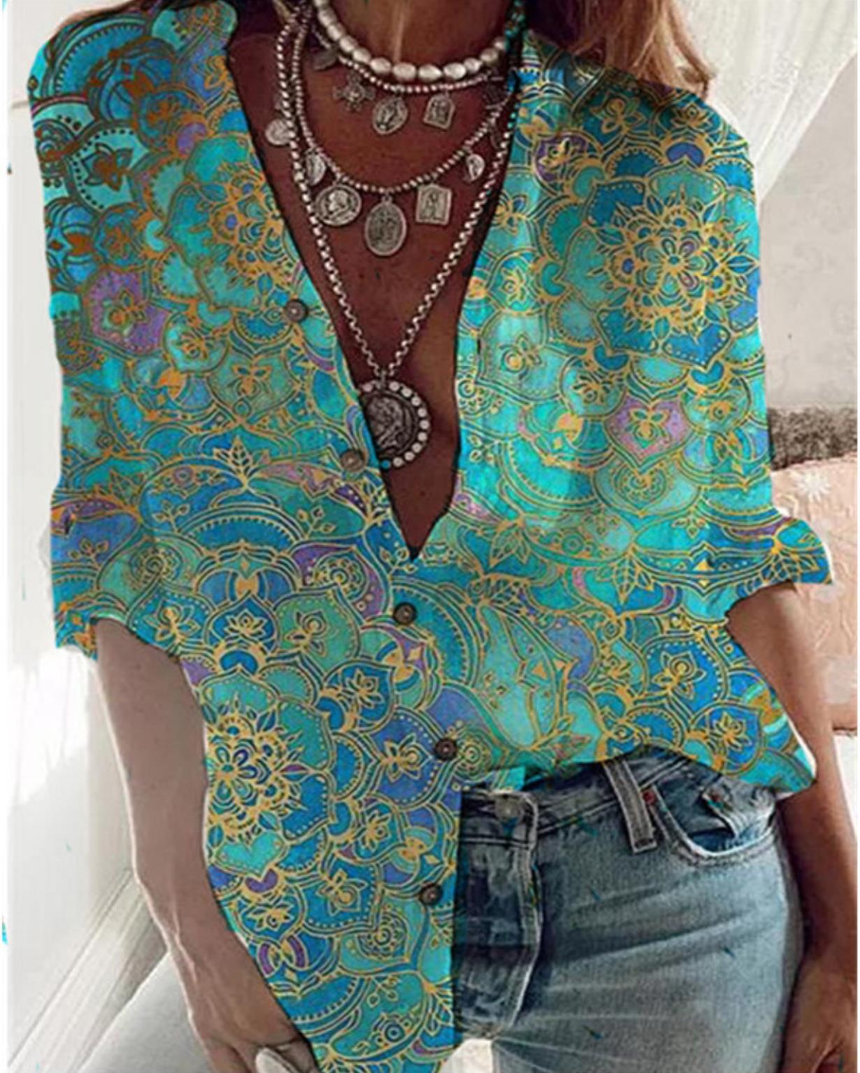 Vibrant Floral Print Greta  Cardigan Top