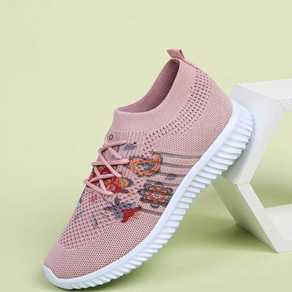 Pinterest-Inspired Greta  Flower Mesh Sneakers