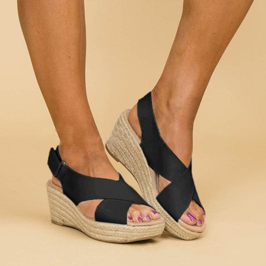 Chic Wedge Sandals by Greta 
