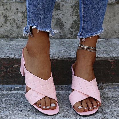 Chic Block Heel Sandals by Greta 