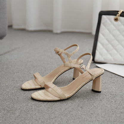 Elegant Greta  Pinterest-Inspired Heeled Sandals