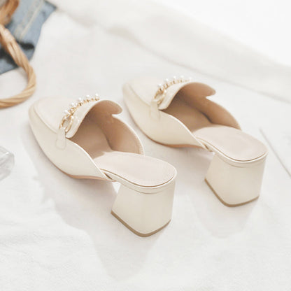 Chic Pinterest-Inspired Greta  Block Heel Mules