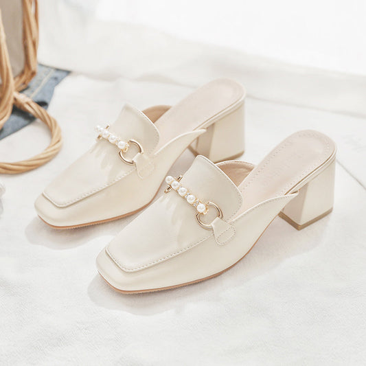 Chic Pinterest-Inspired Greta  Block Heel Mules