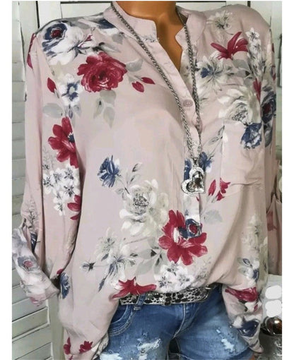 Floral Print Long Sleeve Top by Greta 