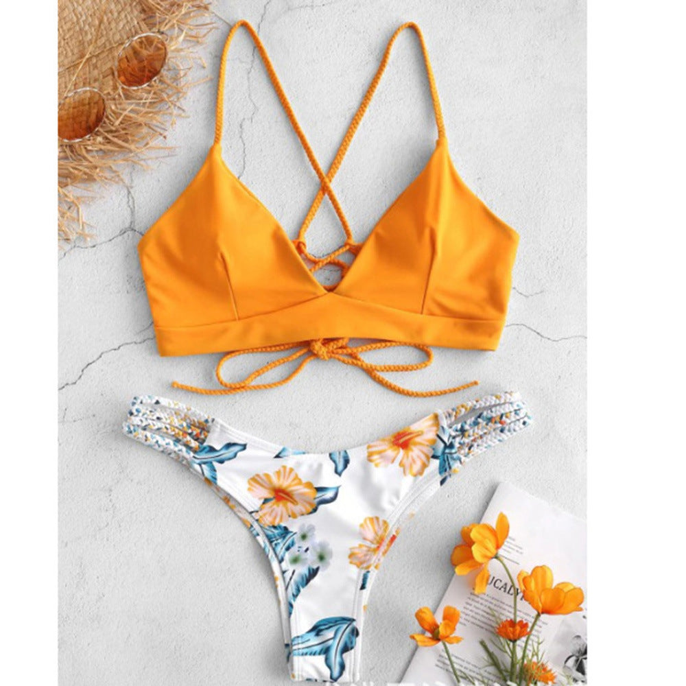 Pinterest-Inspired Greta  Braided Bikini Set