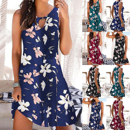 Floral Print Greta  Summer Sling Dress