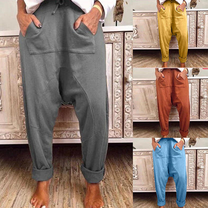 Chic Comfort Greta  Lace Up Harem Pants