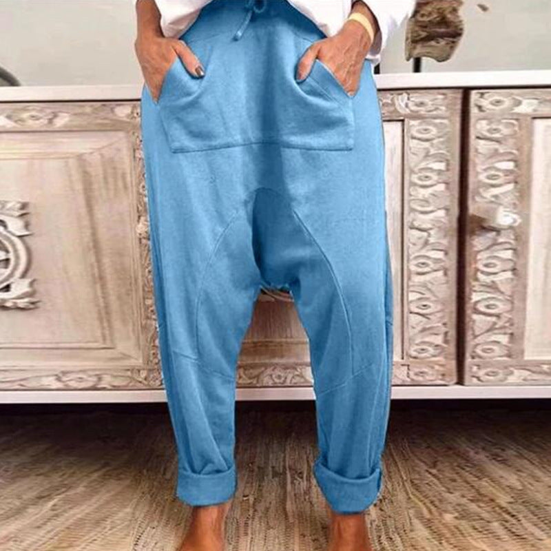 Chic Comfort Greta  Lace Up Harem Pants