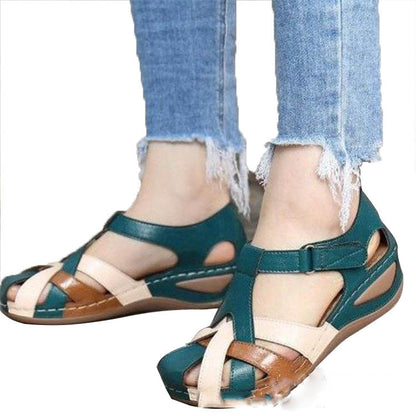 Hollow Wedge Sandals by Greta 