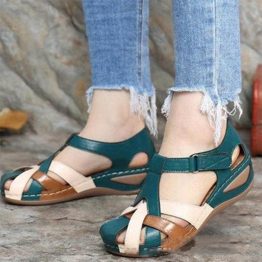 Hollow Wedge Sandals by Greta 