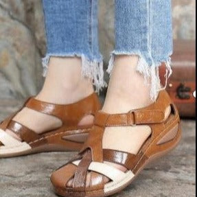 Hollow Wedge Sandals by Greta 