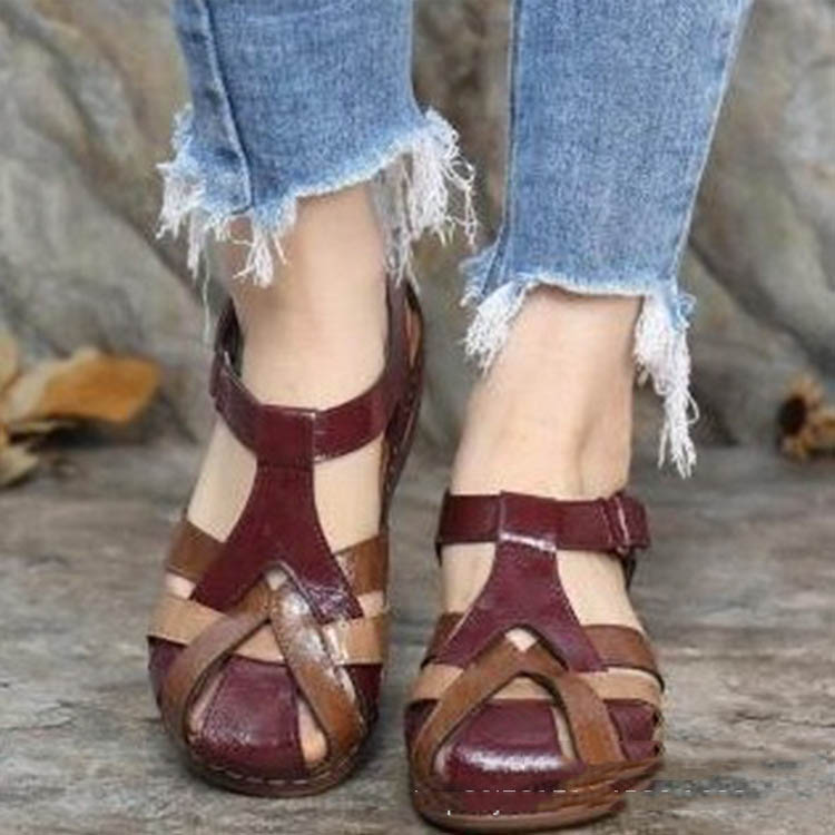 Hollow Wedge Sandals by Greta 