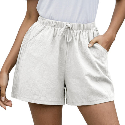 Effortless Linen Shorts Greta  Women's Wide Leg