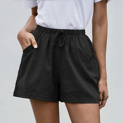 Effortless Linen Shorts Greta  Women's Wide Leg
