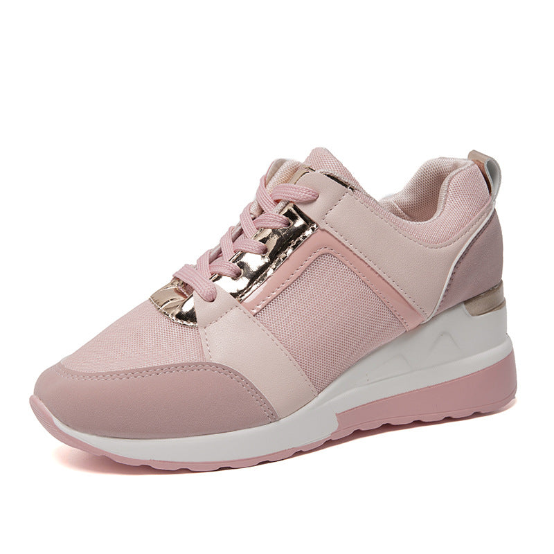 Chic Platform Lace-Up Sneakers by Greta 